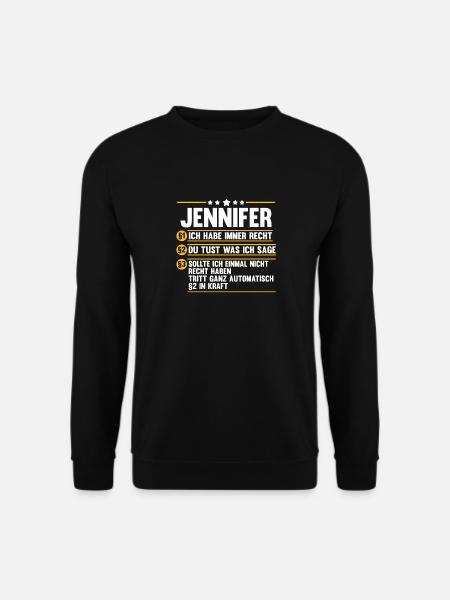 Jennifer - Unisex Pullover - Schwarz