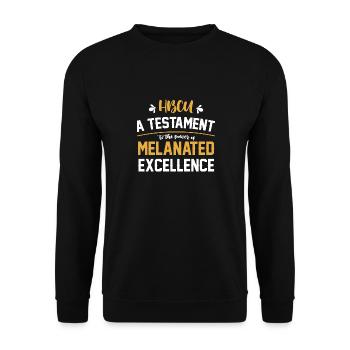 Coyote Hunter - Unisex Sweatshirt - black - Front - Alina (178cm) & Michal (187cm)