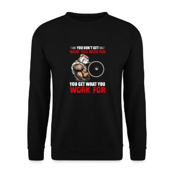 Hund - Unisex Pullover - Schwarz - Vorne - Alina (178cm) & Michal (187cm)