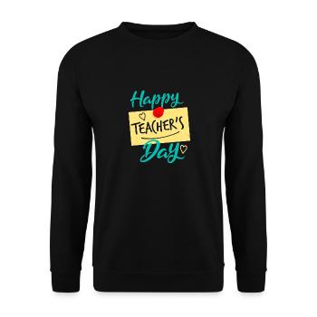 JOYEUSE JOURNÉE DU PROFESSEUR S 2 - Sweat-shirt Unisexe - noir - Devant - Alina (178cm) & Michal (187cm)