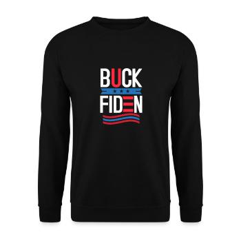 BUCK FIDEN - Sweat-shirt Unisexe - noir - Devant - Alina (178cm) & Michal (187cm)