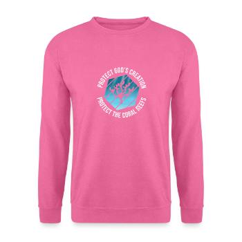Protéger les récifs coralliens, océan, - Sweat-shirt Unisexe - rose - Devant