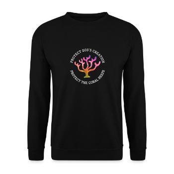 Récifs coralliens, création des dieux, nature, - Sweat-shirt Unisexe - noir - Devant - Alina (178cm) & Michal (187cm)