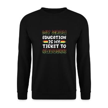 Coyote Hunter - Unisex Sweatshirt - black - Front - Alina (178cm) & Michal (187cm)