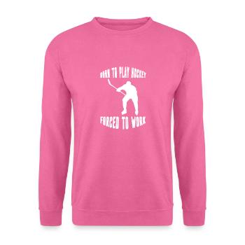 Eishockeyspieler Hockeyfan Eishockeyteam Eishockey - Unisex Pullover - Pink - Vorne