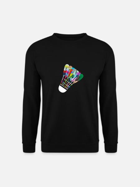 Badminton Sports Hobby Colorful Retro Sports - Sweat-shirt Unisexe - noir