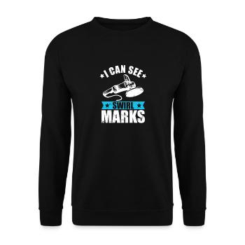 Auto aufbereiter sehe wisch spuren - Unisex Pullover - Schwarz - Vorne - Alina (178cm) & Michal (187cm)