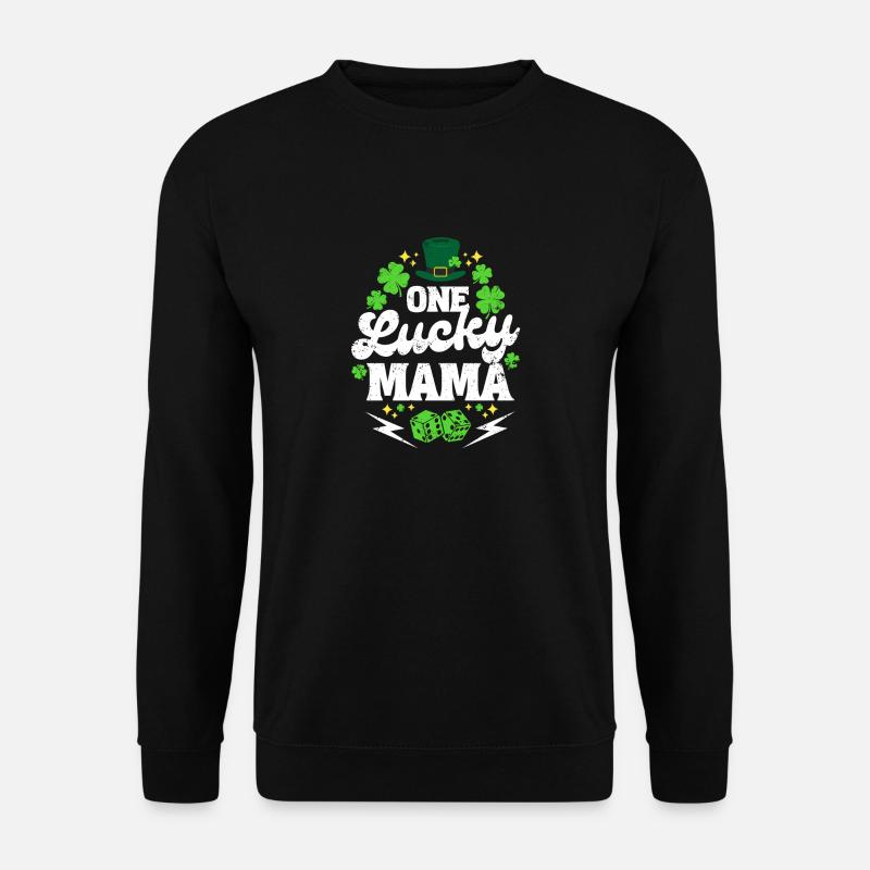 Saint Patrick One lucky mama - Sweat-shirt Unisexe - noir