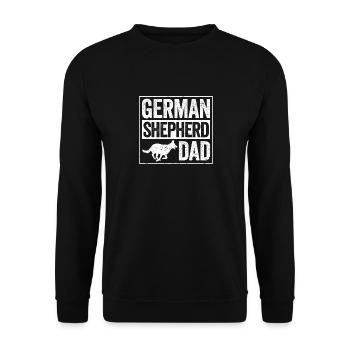 German Shepherd Dad Dog Lovers Father's Day - Unisex Sweatshirt - black - Front - Alina (178cm) & Michal (187cm)