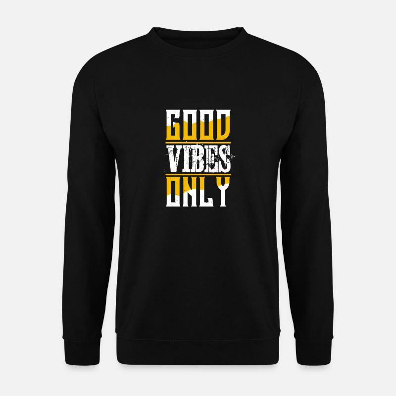 NUR GUTE STIMMUNG - Unisex Pullover - Schwarz