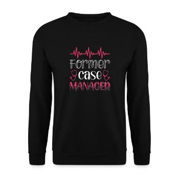 Former Case Manager - Unisex Sweatshirt - black - Front - Alina (178cm) & Michal (187cm)