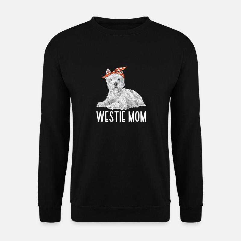 West Highland White Terrier Westie - Unisex Pullover - Schwarz