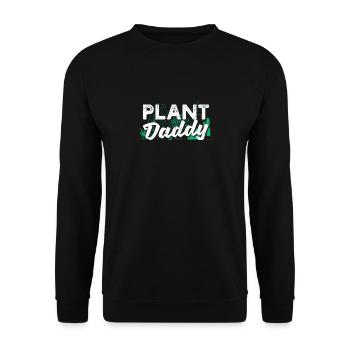 Plant Daddy Funny Gardening Papa Father's Day - Unisex Sweatshirt - black - Front - Alina (178cm) & Michal (187cm)