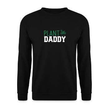 Plant Daddy Funny Gardening Papa Father's Day - Unisex Sweatshirt - black - Front - Alina (178cm) & Michal (187cm)