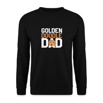 Goldendoodle Dog Owner Fête des pères Papa Golden - Sweat-shirt Unisexe - noir - Devant - Alina (178cm) & Michal (187cm)
