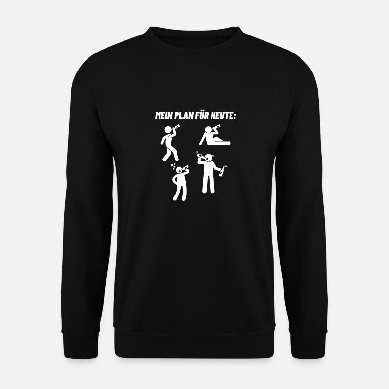 Mein Plan für heute (2) - Unisex Pullover - Schwarz