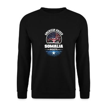 Un Américain élevé avec des racines somaliennes Somalie somalienne - Sweat-shirt Unisexe - noir - Devant - Alina (178cm) & Michal (187cm)