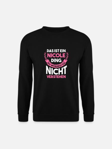 Nicole - Unisex Pullover - Schwarz