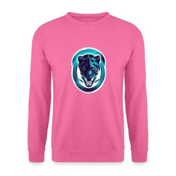 panthère - felin - nature sauvage - Sweat-shirt Unisexe - rose - Devant