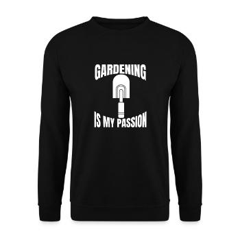 Gardener Garden Hobby Gardener Gardening Gardening - Unisex Sweatshirt - black - Front - Alina (178cm) & Michal (187cm)
