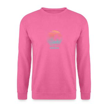Bermuda Cool Souvenir Urlaub künstlerisch - Unisex Pullover - Pink - Vorne