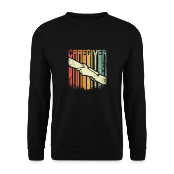 Rétro Vintage Soignant - Sweat-shirt Unisexe - noir - Devant - Alina (178cm) & Michal (187cm)