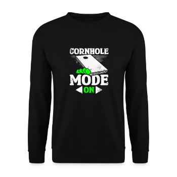 Mode Cornhole activé - Sweat-shirt Unisexe - noir - Devant - Alina (178cm) & Michal (187cm)