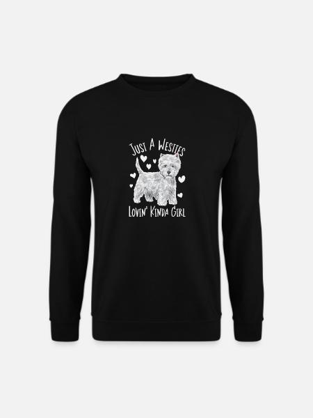 West Highland White Terrier Westie - Unisex Sweatshirt - black