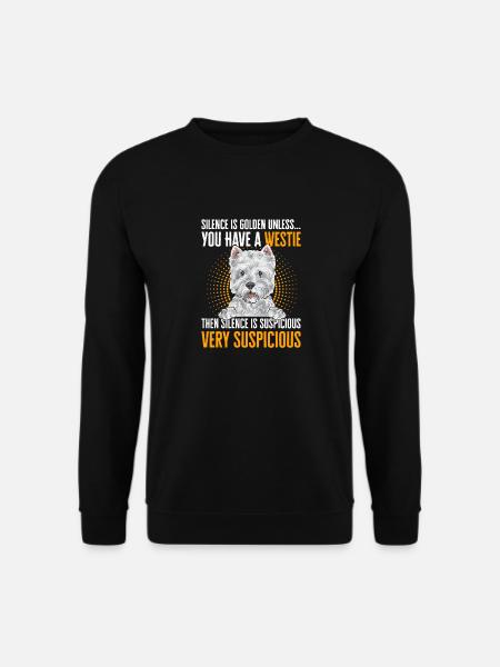 West Highland White Terrier Westie - Unisex Sweatshirt - black