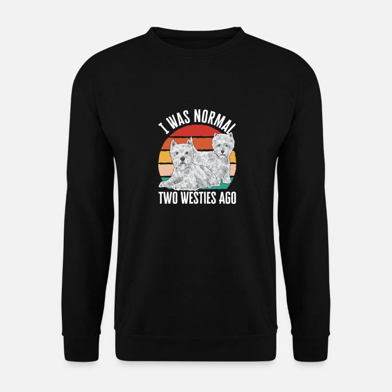West Highland White Terrier Westie - Sweat-shirt Unisexe - noir
