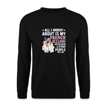 English Bull - Unisex Pullover - Schwarz - Vorne - Alina (178cm) & Michal (187cm)