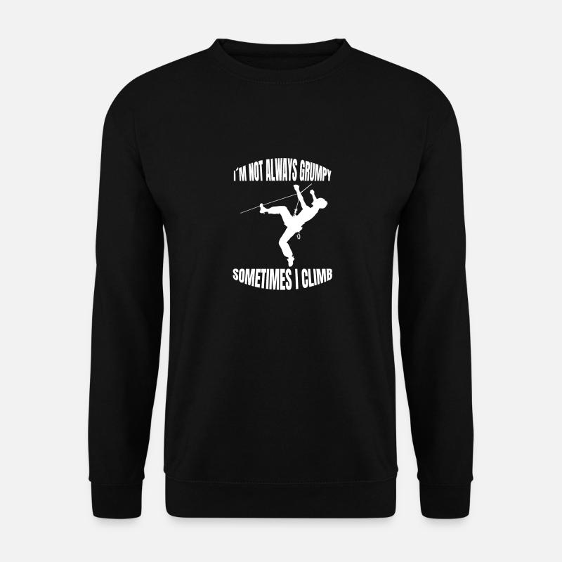 Kletterer Bergklettern Klettern Bergsteigen Berg - Unisex Pullover - Schwarz
