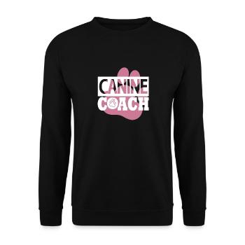Dog Trainer Dog Paw Print Working with Dogs - Unisex Sweatshirt - black - Front - Alina (178cm) & Michal (187cm)