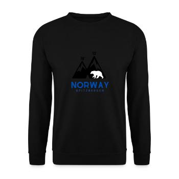 Spitzbergen Svalbard Norwegen - Unisex Pullover - Schwarz - Vorne - Alina (178cm) & Michal (187cm)