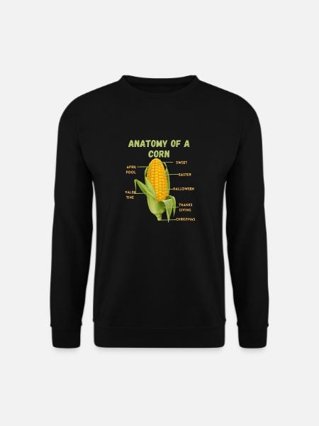 Anatomy of a corn - Unisex Sweatshirt - black