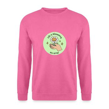 La vie s’épanouit ce printemps! Printemps de floraison mignon - Sweat-shirt Unisexe - rose - Devant