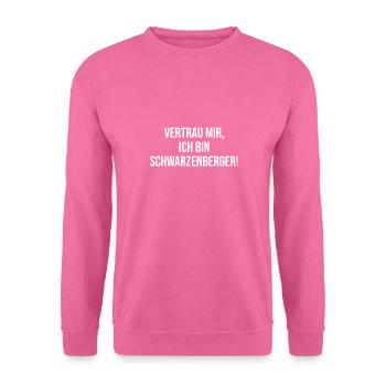 Schwarzenberg Vertrauen - Unisex Pullover - Pink - Vorne