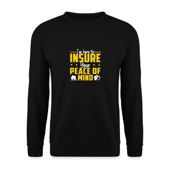 Versicherungsvertreter Versichern Sie Ihre - Unisex Pullover - Schwarz - Vorne - Alina (178cm) & Michal (187cm)
