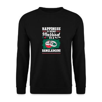 Bangladeshi Bangladesh Bangladeshi Flag Quote - Unisex Sweatshirt - black - Front - Alina (178cm) & Michal (187cm)