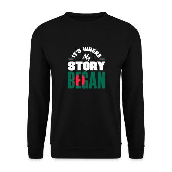 Bangladeshi Bangladesh Bangladeshi Flag Quote - Unisex Sweatshirt - black - Front - Alina (178cm) & Michal (187cm)