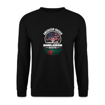 Bangladeshi Bangladesh Bangladeshi Flag Quote - Unisex Sweatshirt - black - Front - Alina (178cm) & Michal (187cm)