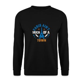 PARIS N’EST PAS UNE VILLE - Sweat-shirt Unisexe - noir - Devant - Alina (178cm) & Michal (187cm)