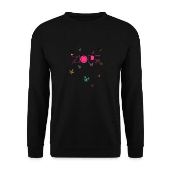 NOPE - don't be a yes-man! - Unisex Sweatshirt - black - Front - Alina (178cm) & Michal (187cm)