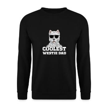 West Highland White Terrier Westie - Unisex Pullover - Schwarz - Vorne - Alina (178cm) & Michal (187cm)