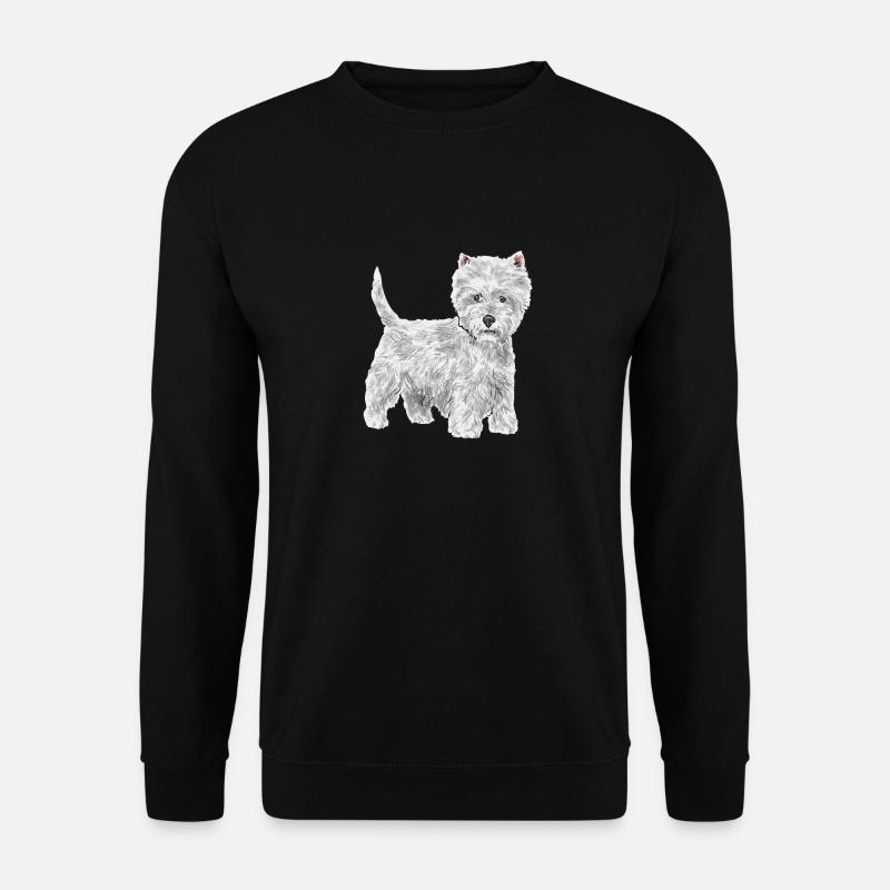 West Highland White Terrier Westie - Unisex Sweatshirt - black