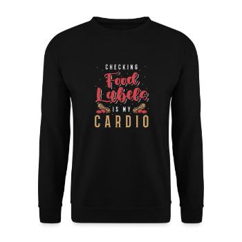 Alles Ist Besser Ohne Erdnüsse Erdnuss-allergiker - Unisex Pullover - Schwarz - Vorne - Alina (178cm) & Michal (187cm)