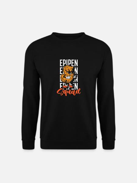 Epipen-kader Erdnuss-allergie Erdnuss-allergiker - Unisex Pullover - Schwarz
