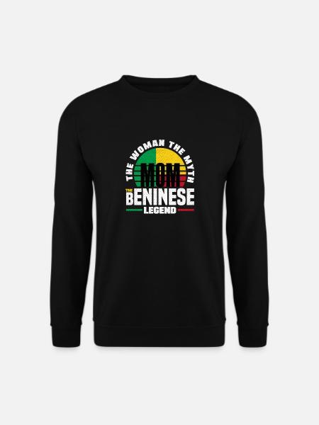 Béninois Bénin Drapeau Béninois Citation - Sweat-shirt Unisexe - noir