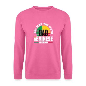 Béninois Bénin Drapeau Béninois Citation - Sweat-shirt Unisexe - rose - Devant