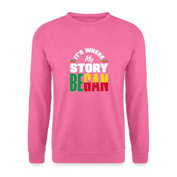 Béninois Bénin Drapeau Béninois Citation - Sweat-shirt Unisexe - rose - Devant
